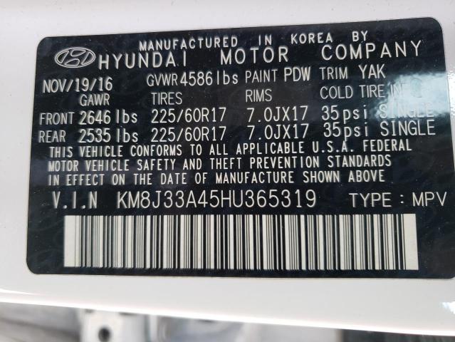 Photo 12 VIN: KM8J33A45HU365319 - HYUNDAI TUCSON 