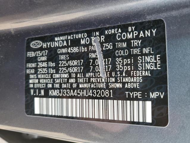 Photo 13 VIN: KM8J33A45HU432081 - HYUNDAI TUCSON LIM 