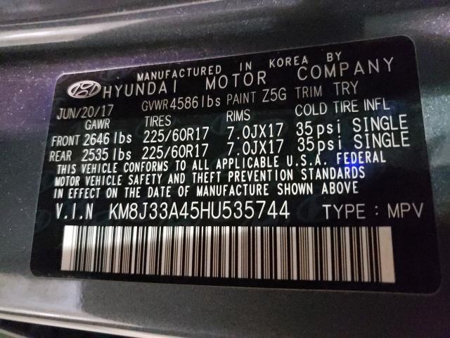 Photo 9 VIN: KM8J33A45HU535744 - HYUNDAI TUCSON LIM 