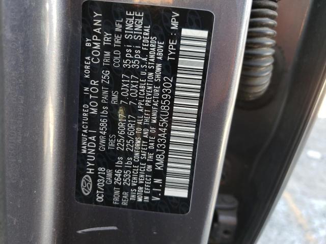 Photo 9 VIN: KM8J33A45KU859302 - HYUNDAI TUCSON LIM 