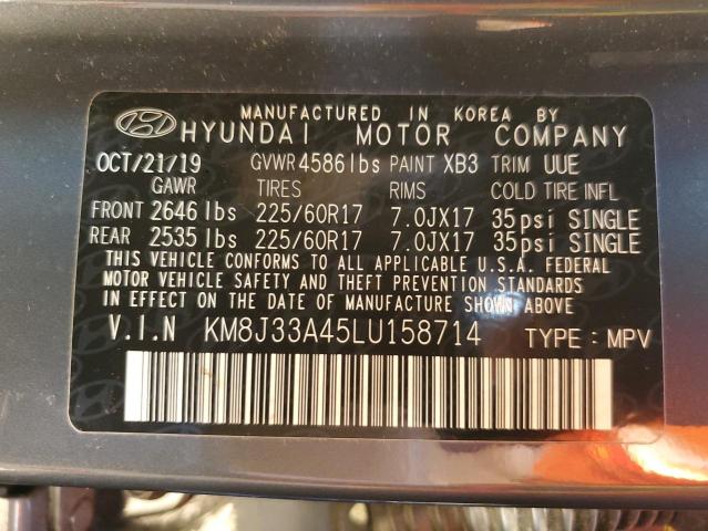 Photo 12 VIN: KM8J33A45LU158714 - HYUNDAI TUCSON LIM 