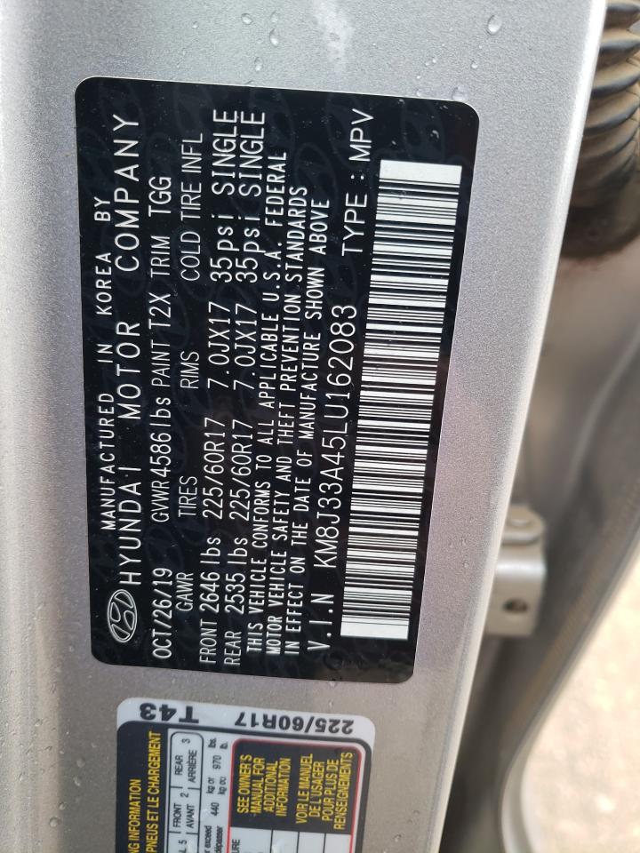 Photo 12 VIN: KM8J33A45LU162083 - HYUNDAI TUCSON 