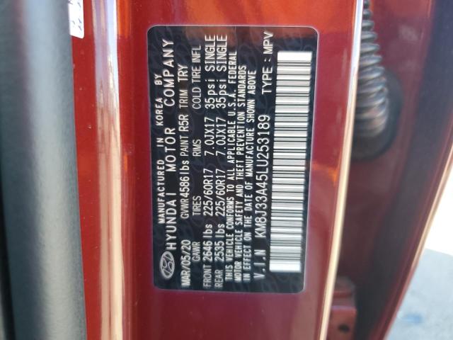 Photo 12 VIN: KM8J33A45LU253189 - HYUNDAI TUCSON LIM 