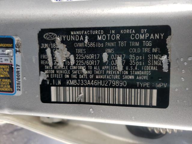 Photo 9 VIN: KM8J33A46HU279890 - HYUNDAI TUCSON 