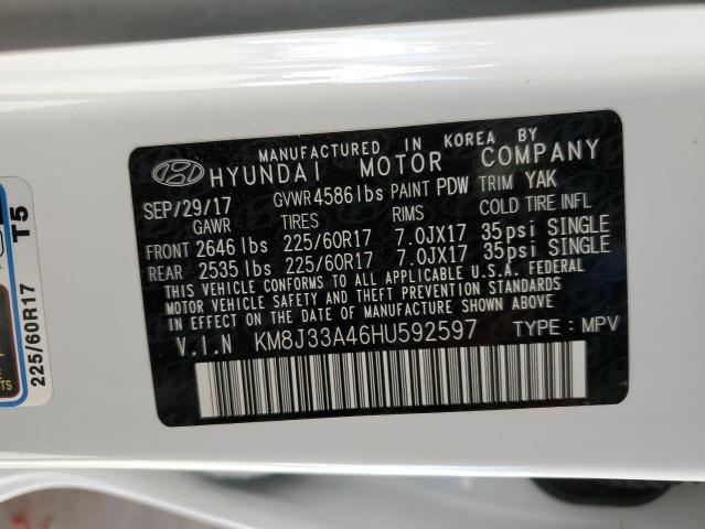 Photo 12 VIN: KM8J33A46HU592597 - HYUNDAI TUCSON LIM 