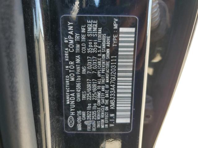 Photo 12 VIN: KM8J33A47GU203111 - HYUNDAI TUCSON LIM 