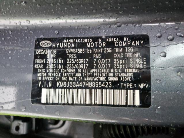 Photo 11 VIN: KM8J33A47HU395423 - HYUNDAI TUCSON 