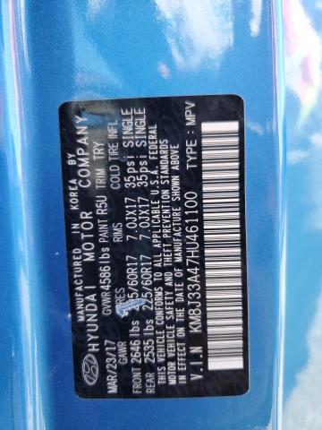 Photo 12 VIN: KM8J33A47HU461100 - HYUNDAI TUCSON LIM 