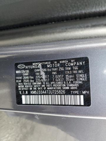 Photo 13 VIN: KM8J33A47JU725826 - HYUNDAI TUCSON 