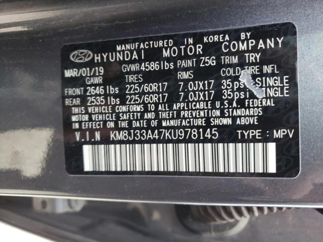 Photo 12 VIN: KM8J33A47KU978145 - HYUNDAI TUCSON 