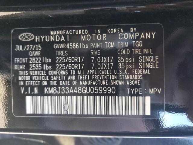 Photo 13 VIN: KM8J33A48GU059990 - HYUNDAI TUCSON LIM 