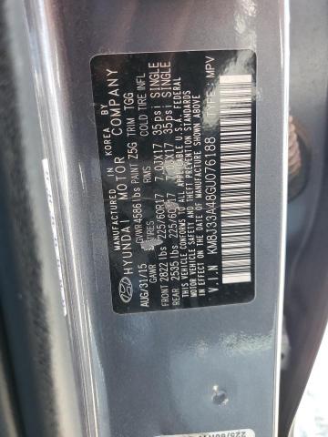 Photo 12 VIN: KM8J33A48GU076188 - HYUNDAI TUCSON 