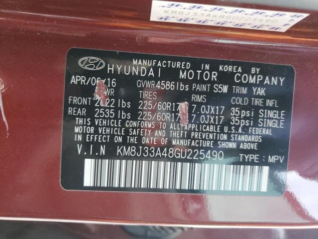 Photo 11 VIN: KM8J33A48GU225490 - HYUNDAI TUCSON 