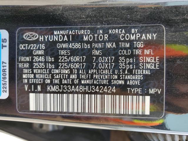 Photo 11 VIN: KM8J33A48HU342424 - HYUNDAI TUCSON 