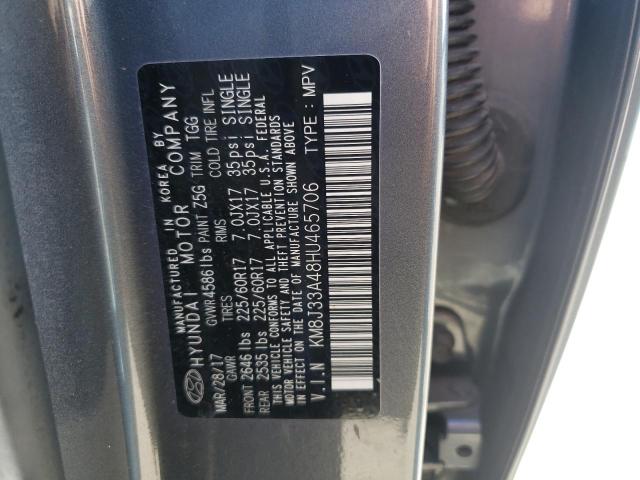 Photo 9 VIN: KM8J33A48HU465706 - HYUNDAI TUCSON LIM 