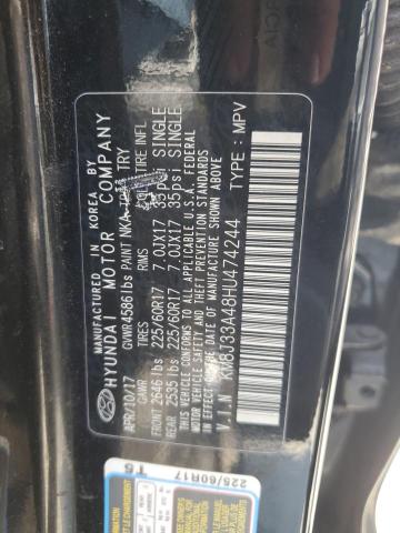 Photo 12 VIN: KM8J33A48HU474244 - HYUNDAI TUCSON LIM 