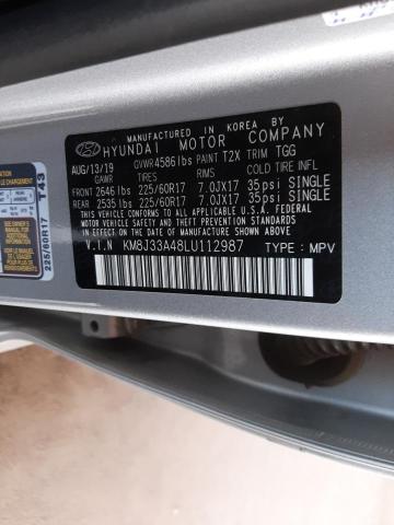 Photo 9 VIN: KM8J33A48LU112987 - HYUNDAI TUCSON LIM 