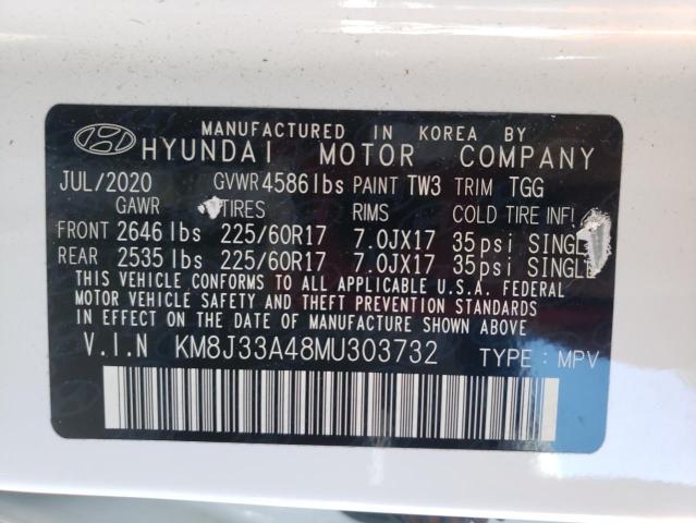 Photo 9 VIN: KM8J33A48MU303732 - HYUNDAI TUCSON LIM 