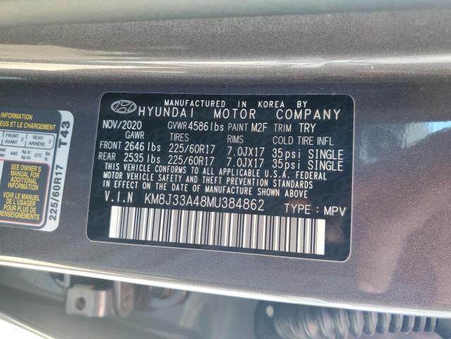 Photo 12 VIN: KM8J33A48MU384862 - HYUNDAI TUCSON LIM 