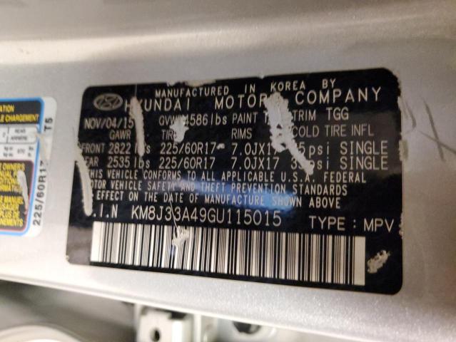 Photo 11 VIN: KM8J33A49GU115015 - HYUNDAI TUCSON 