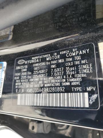 Photo 12 VIN: KM8J33A49HU281892 - HYUNDAI TUCSON LIM 