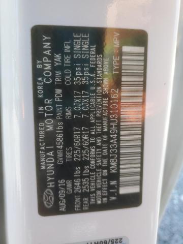 Photo 13 VIN: KM8J33A49HU310162 - HYUNDAI TUCSON 