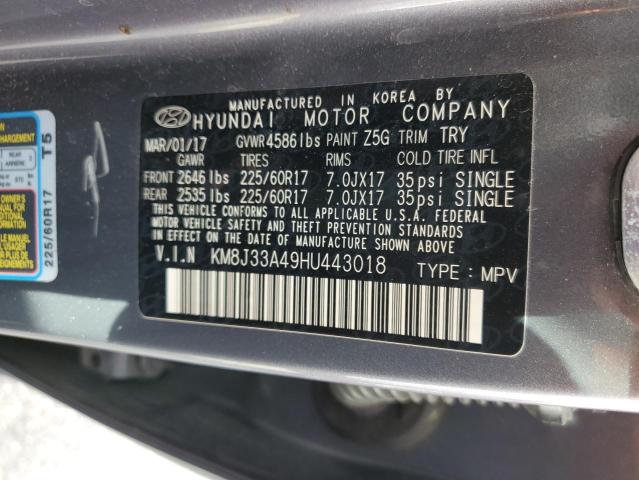 Photo 13 VIN: KM8J33A49HU443018 - HYUNDAI TUCSON 