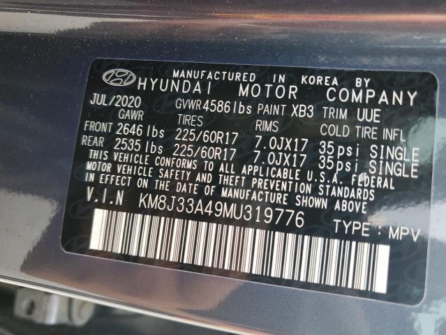 Photo 12 VIN: KM8J33A49MU319776 - HYUNDAI TUCSON 