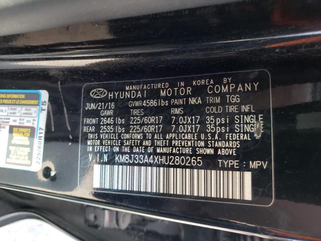 Photo 12 VIN: KM8J33A4XHU280265 - HYUNDAI TUCSON 