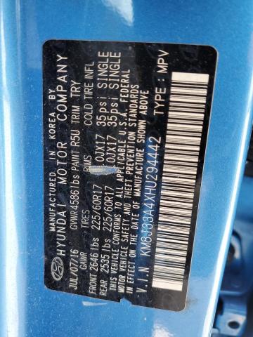 Photo 12 VIN: KM8J33A4XHU294442 - HYUNDAI TUCSON LIM 