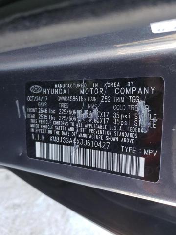 Photo 12 VIN: KM8J33A4XJU610427 - HYUNDAI TUCSON 