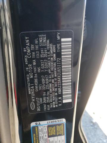 Photo 12 VIN: KM8J33A4XJU651172 - HYUNDAI TUCSON SEL 