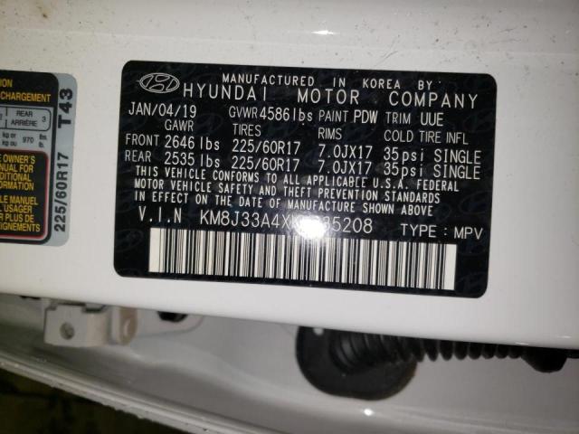 Photo 9 VIN: KM8J33A4XKU935208 - HYUNDAI TUCSON LIM 