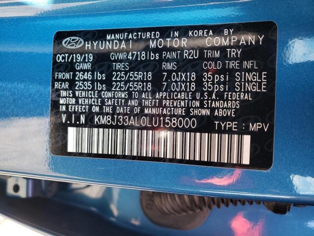 Photo 12 VIN: KM8J33AL0LU158000 - HYUNDAI TUCSON LIM 