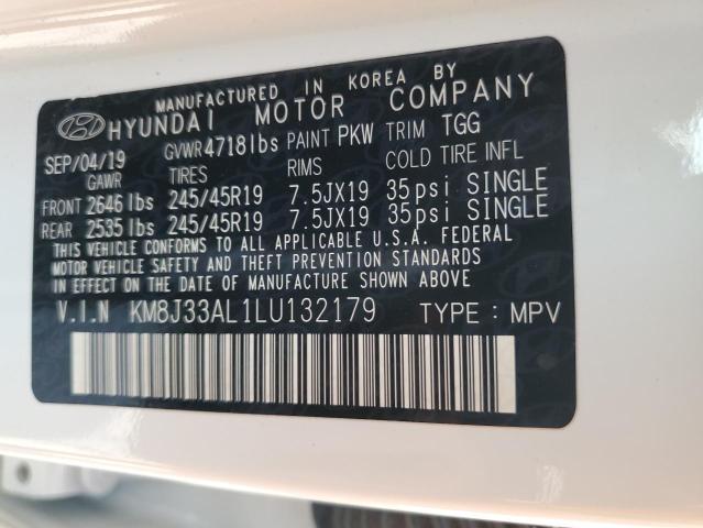 Photo 12 VIN: KM8J33AL1LU132179 - HYUNDAI TUCSON LIM 