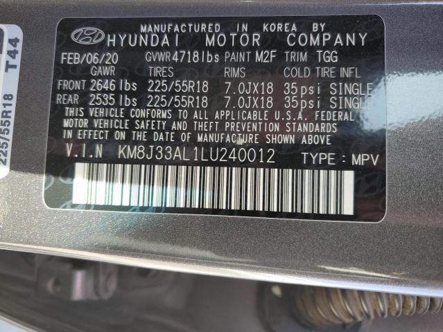 Photo 11 VIN: KM8J33AL1LU240012 - HYUNDAI TUCSON 