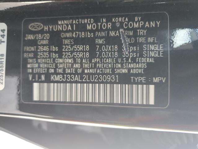 Photo 12 VIN: KM8J33AL2LU230931 - HYUNDAI TUCSON 