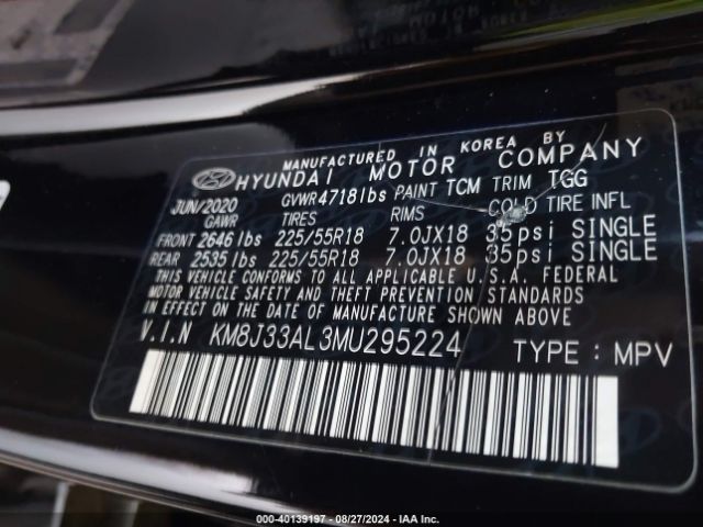 Photo 8 VIN: KM8J33AL3MU295224 - HYUNDAI TUCSON 