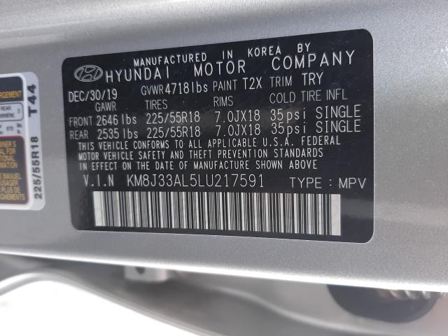 Photo 9 VIN: KM8J33AL5LU217591 - HYUNDAI TUCSON LIM 