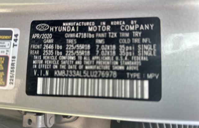 Photo 9 VIN: KM8J33AL5LU276978 - HYUNDAI TUCSON LIM 