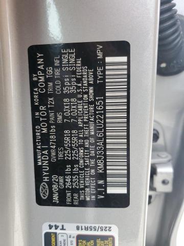 Photo 12 VIN: KM8J33AL6LU221651 - HYUNDAI TUCSON LIM 