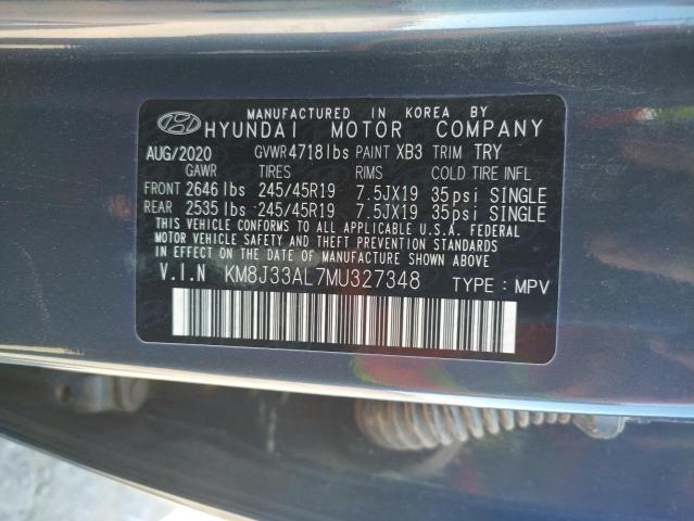 Photo 9 VIN: KM8J33AL7MU327348 - HYUNDAI TUCSON LIM 