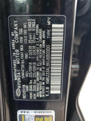 Photo 11 VIN: KM8J33AL8KU880300 - HYUNDAI TUCSON LIM 