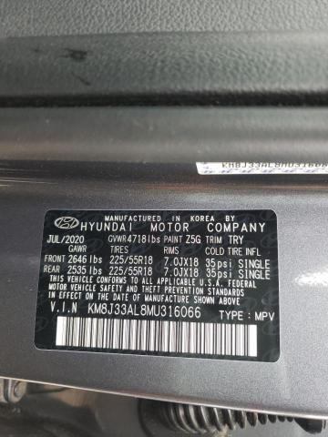 Photo 9 VIN: KM8J33AL8MU316066 - HYUNDAI TUCSON LIM 