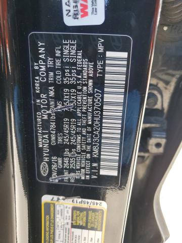 Photo 13 VIN: KM8J3CA20HU370507 - HYUNDAI TUCSON LIM 