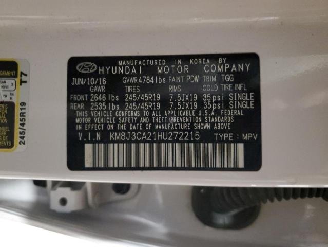 Photo 12 VIN: KM8J3CA21HU272215 - HYUNDAI TUCSON LIM 