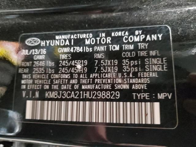 Photo 11 VIN: KM8J3CA21HU298829 - HYUNDAI TUCSON 