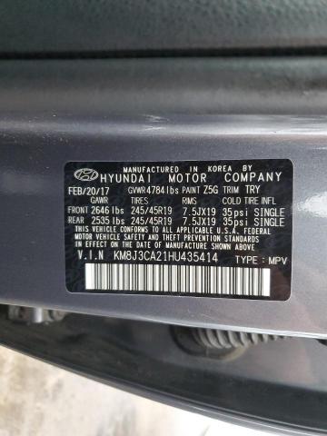 Photo 12 VIN: KM8J3CA21HU435414 - HYUNDAI TUCSON LIM 