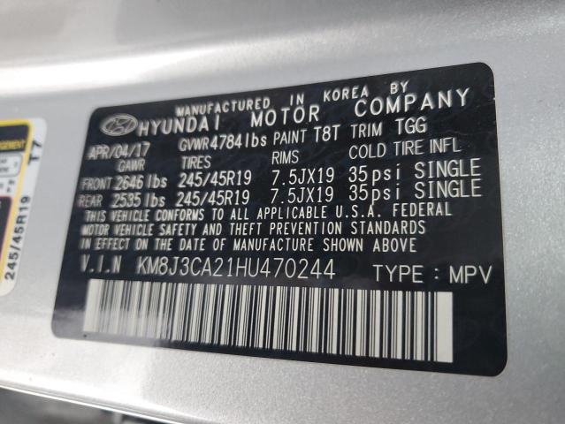 Photo 12 VIN: KM8J3CA21HU470244 - HYUNDAI TUCSON LIM 