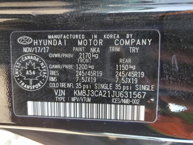 Photo 12 VIN: KM8J3CA21JU631567 - HYUNDAI TUCSON VAL 